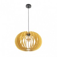 Distribuidor - Lâmpadas Diversas | Colgantes Rustica | COLGANTE OLMO 1XE27 MADERA NATURAL REGX45X45 CM Ref: 156594515